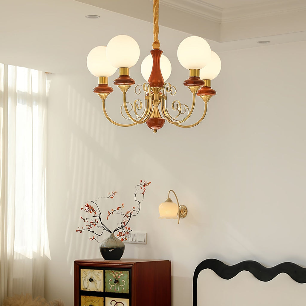 Evanthe lysekrone glas | Fioriscas