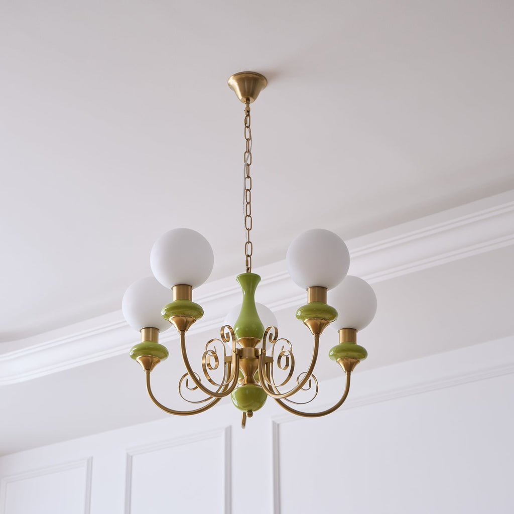 Evanthe lysekrone glas | Fioriscas