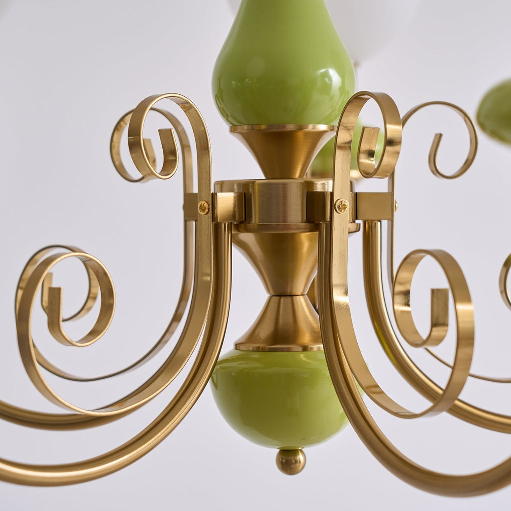 Evanthe lysekrone glas | Fioriscas