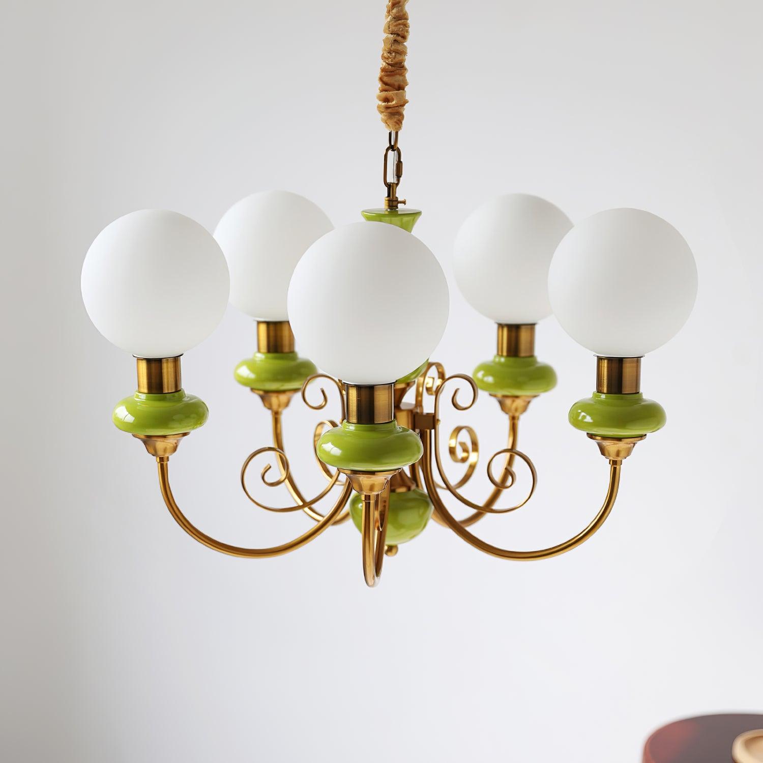 Evanthe lysekrone glas | Fioriscas