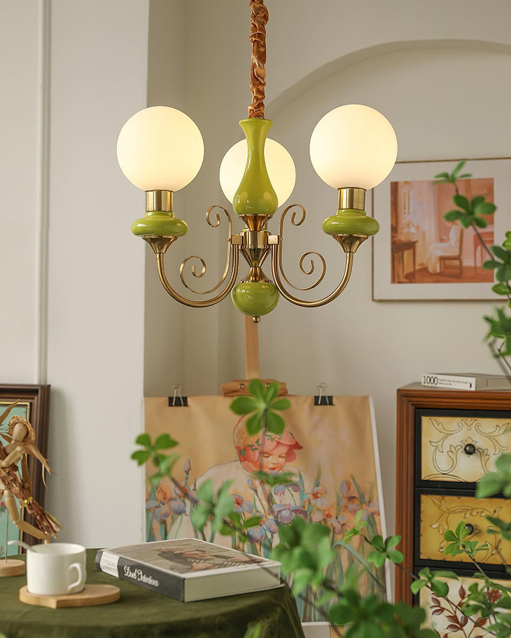 Evanthe lysekrone glas | Fioriscas