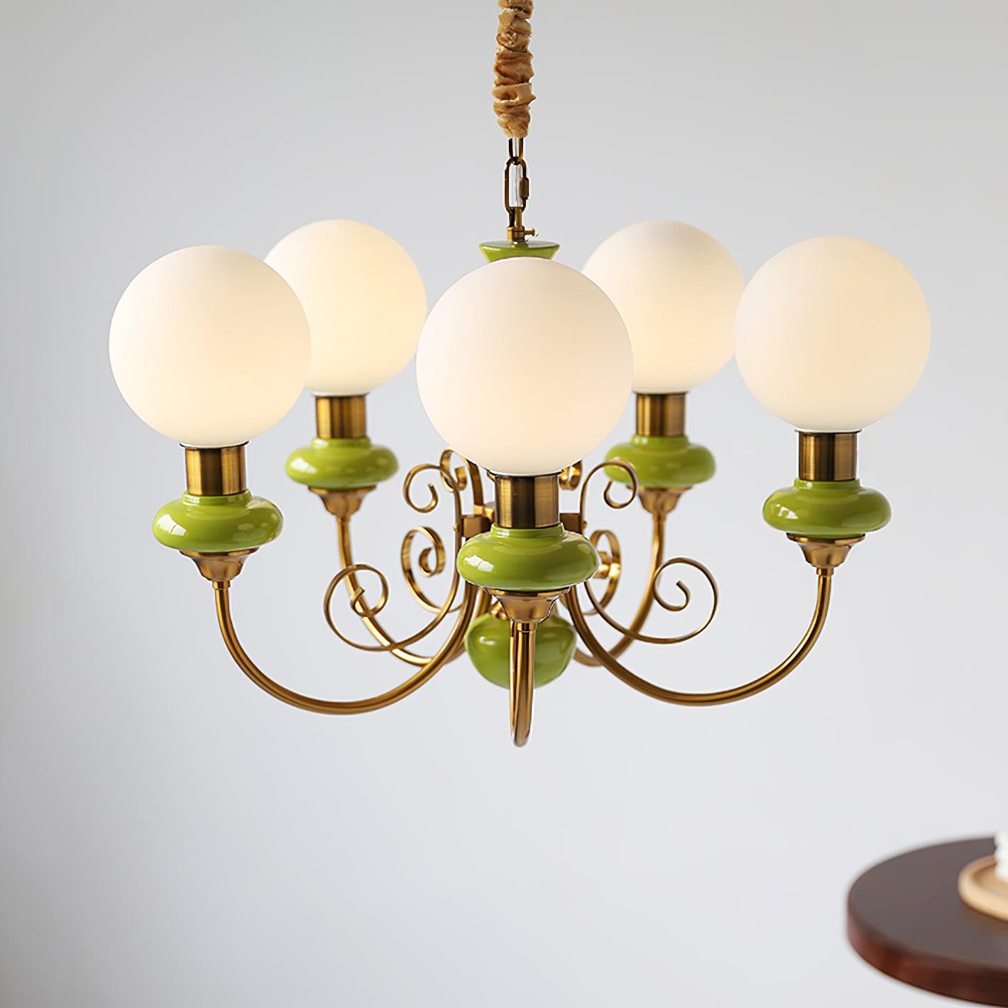 Evanthe lysekrone glas | Fioriscas