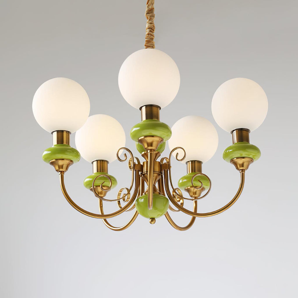 Evanthe lysekrone glas | Fioriscas
