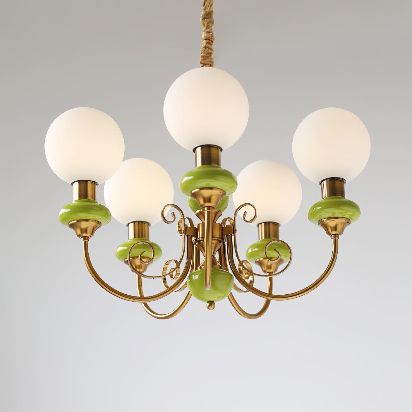 Evanthe lysekrone glas | Fioriscas