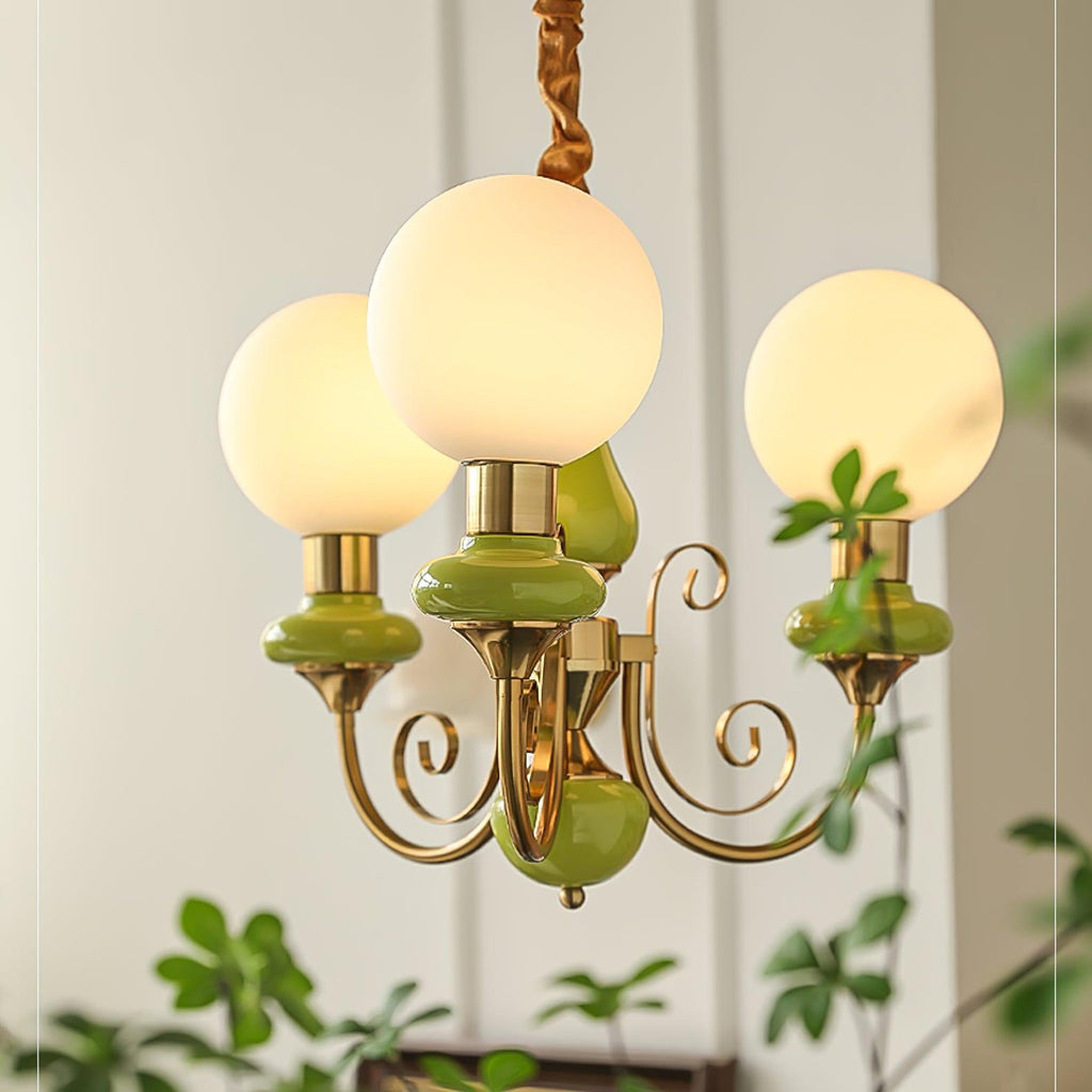Evanthe lysekrone glas | Fioriscas