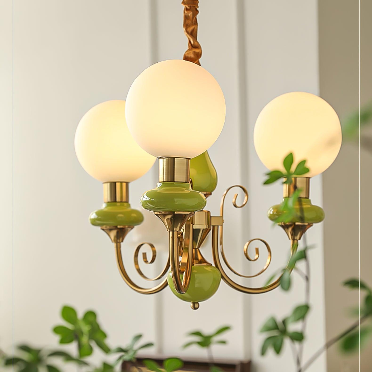 Evanthe lysekrone glas | Fioriscas