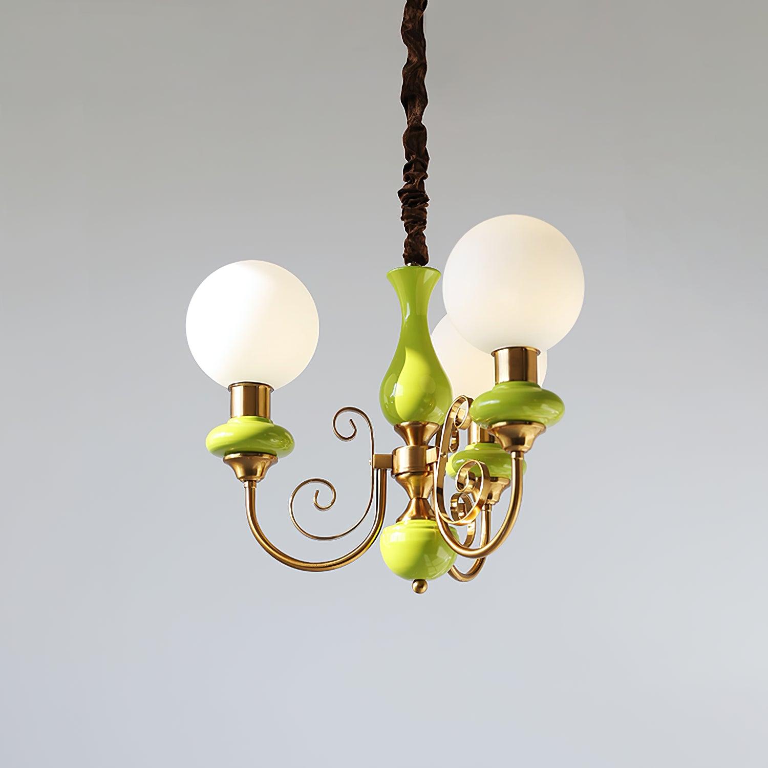Evanthe lysekrone glas | Fioriscas