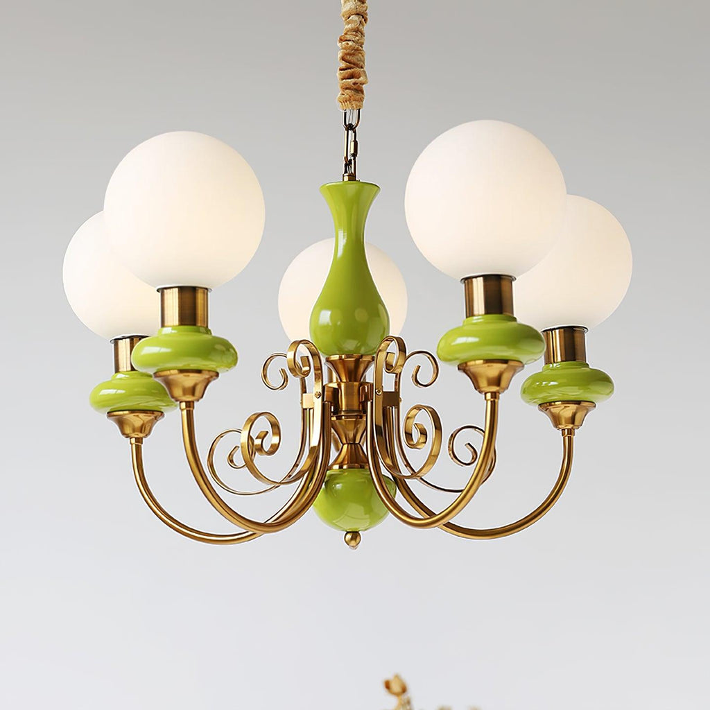 Evanthe lysekrone glas | Fioriscas