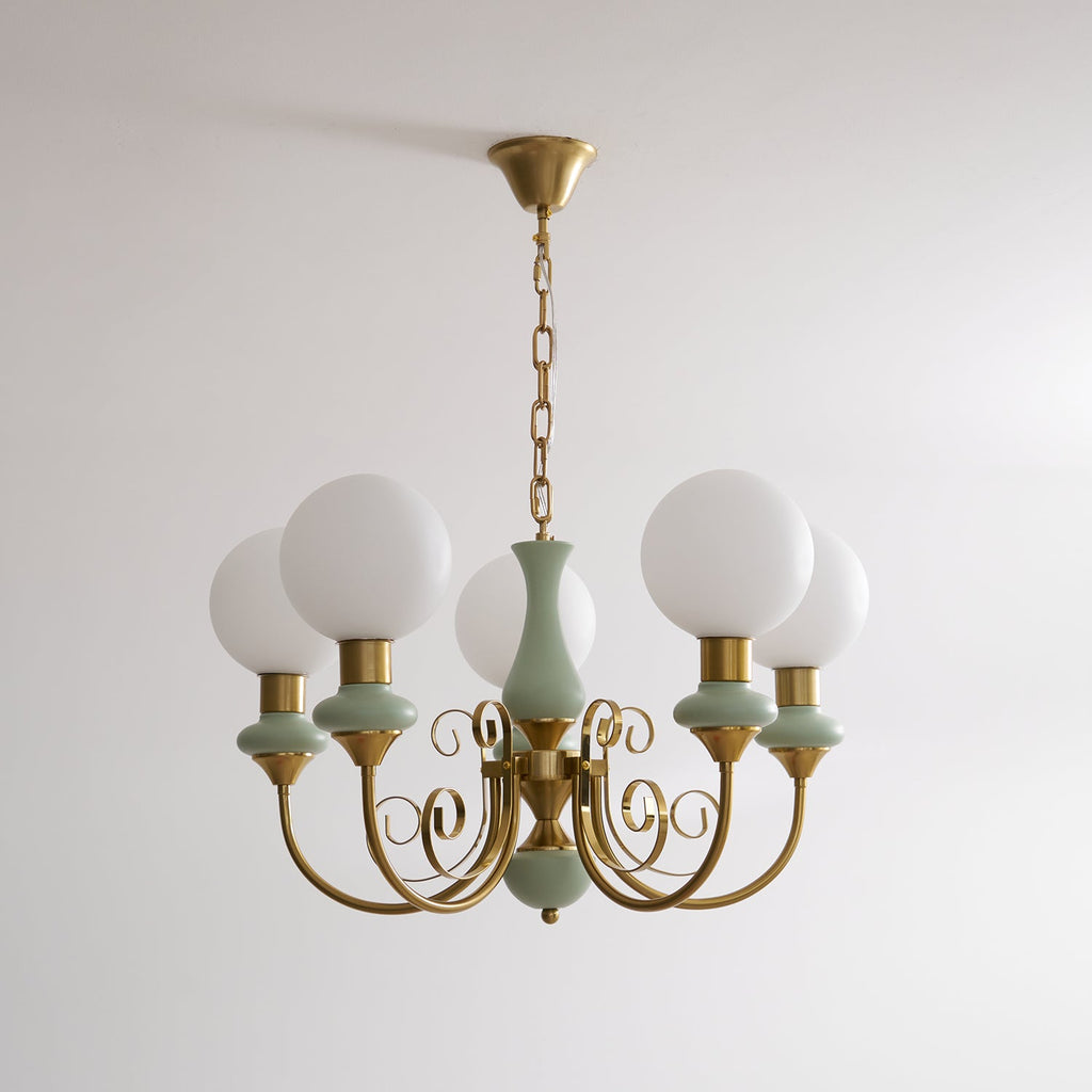 Evanthe lysekrone glas | Fioriscas