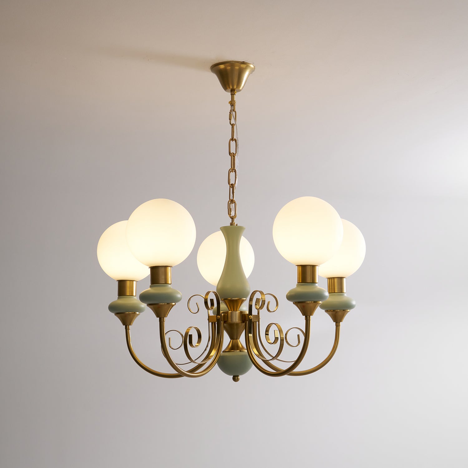 Evanthe lysekrone glas | Fioriscas