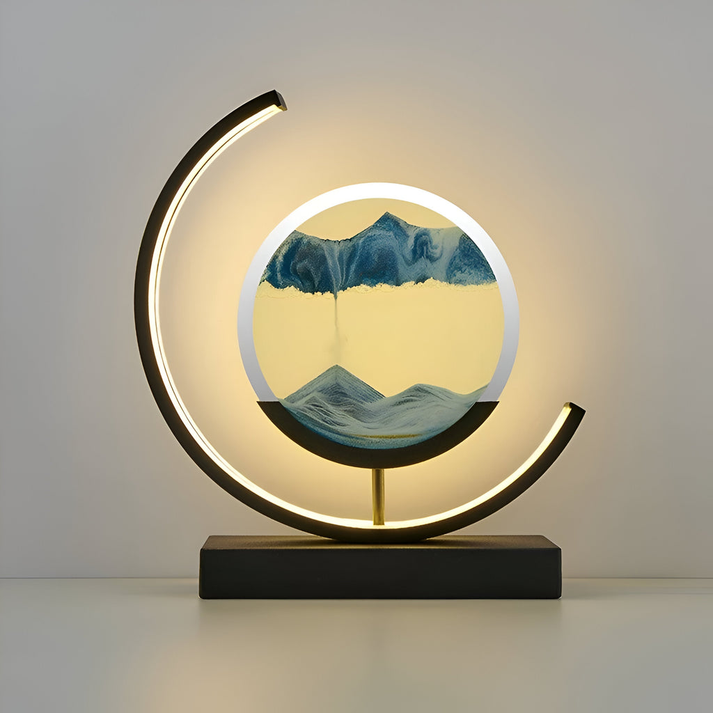 Lampe LED d’art du sable CalmSands avec application et télécommande, 4 couleurs