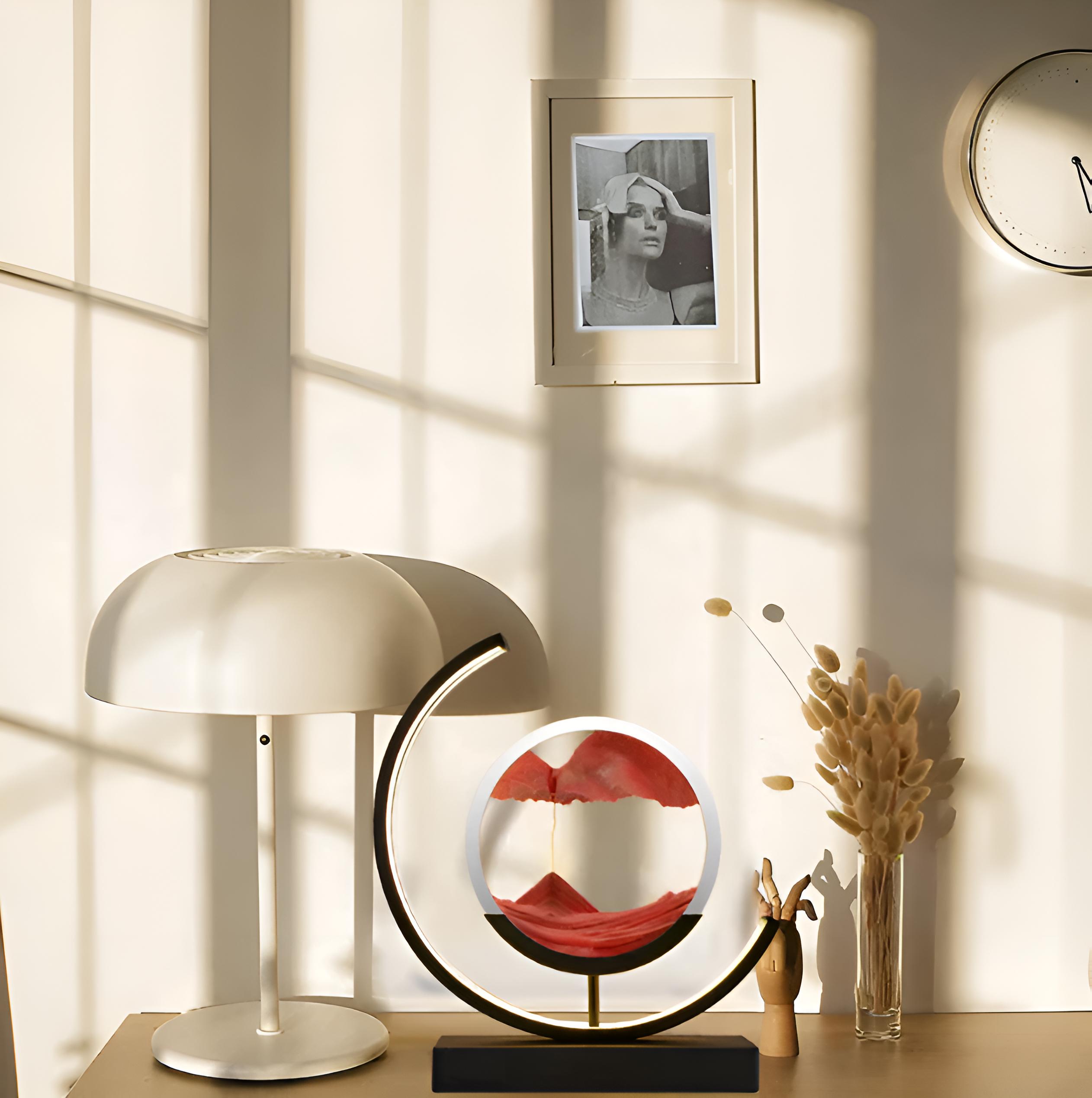Lampe LED d’art du sable CalmSands avec application et télécommande, 4 couleurs