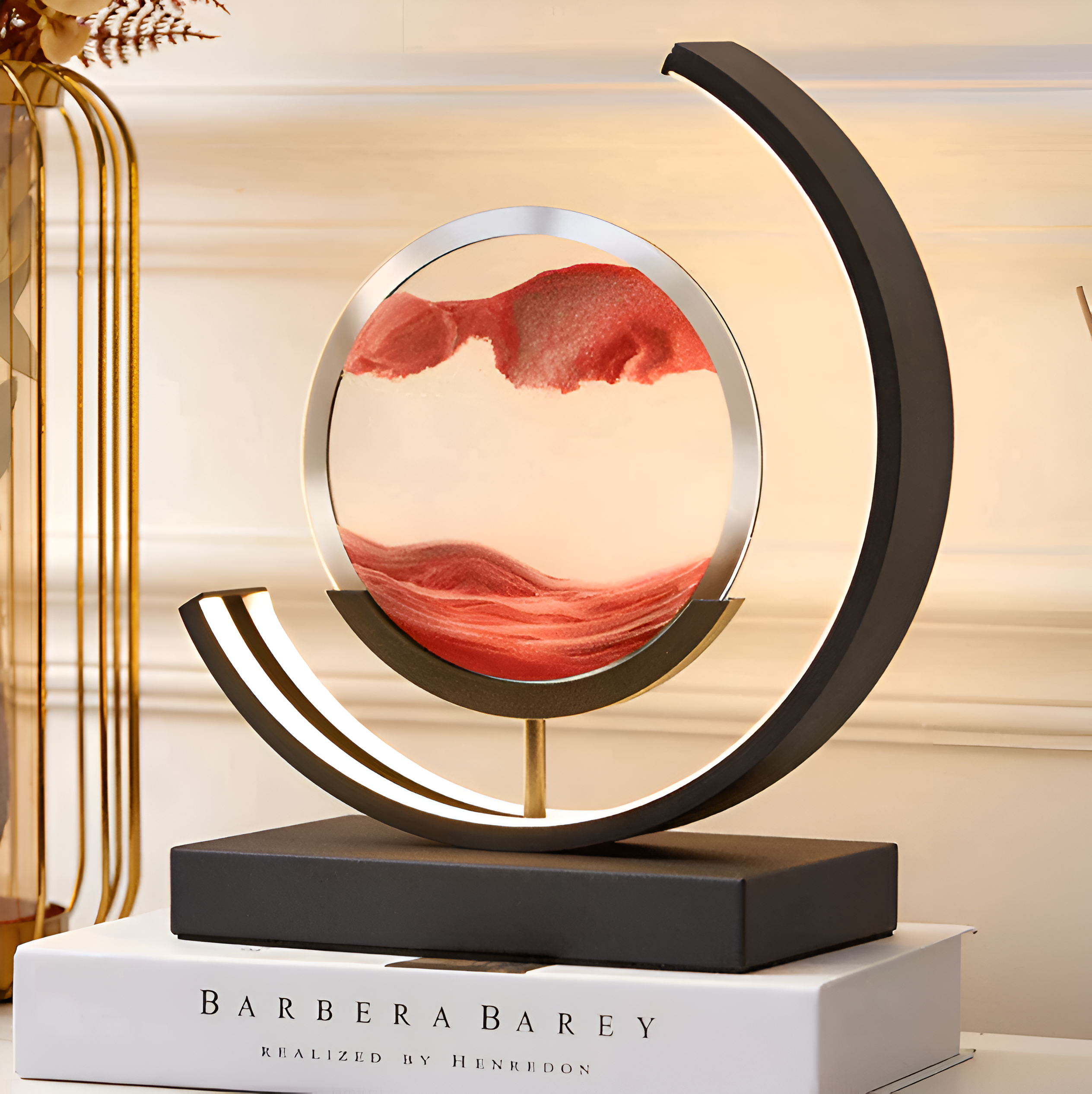 Lampe LED d’art du sable CalmSands avec application et télécommande, 4 couleurs