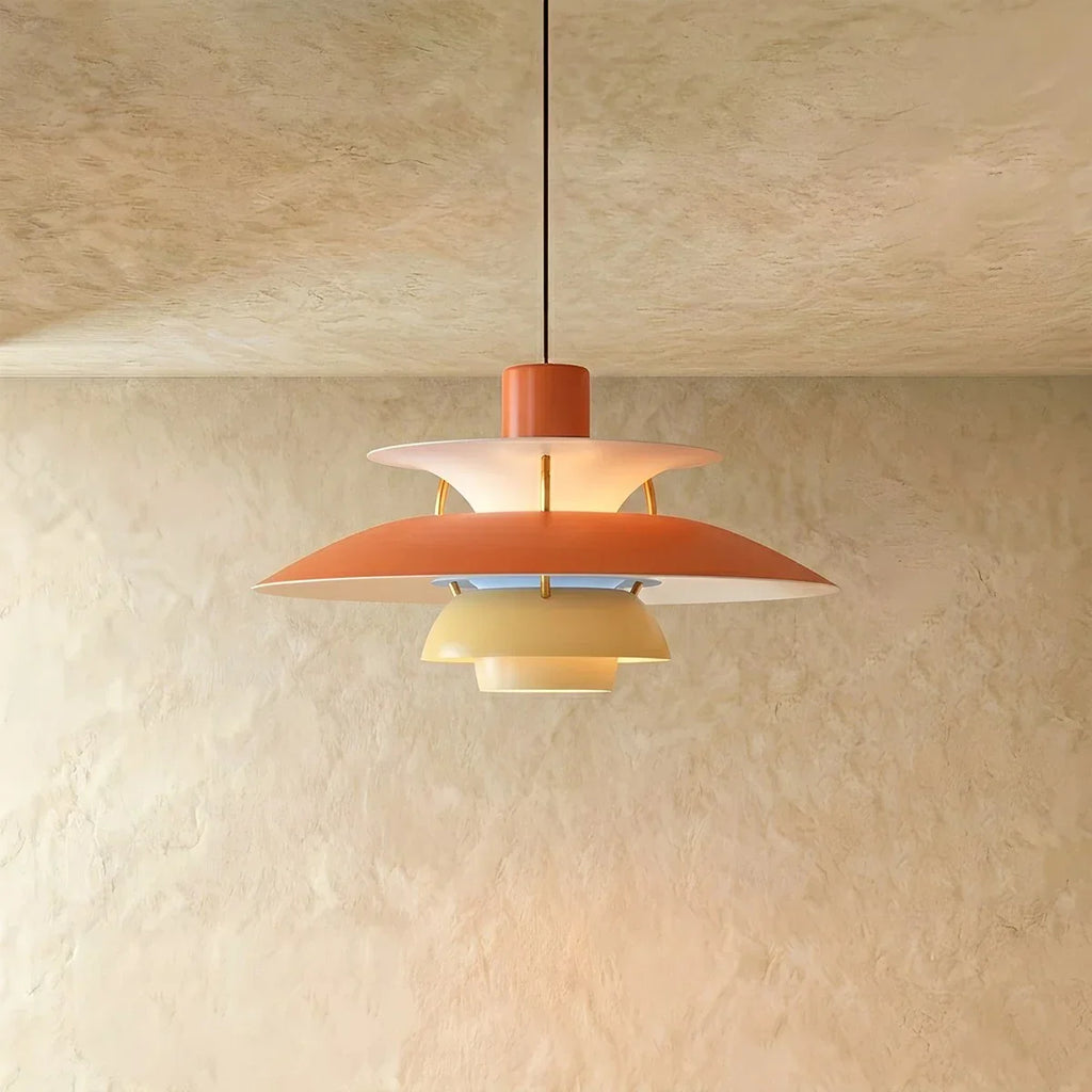 Aurora Layered Pendant Light For Soft Glare Free Ambient Illumination