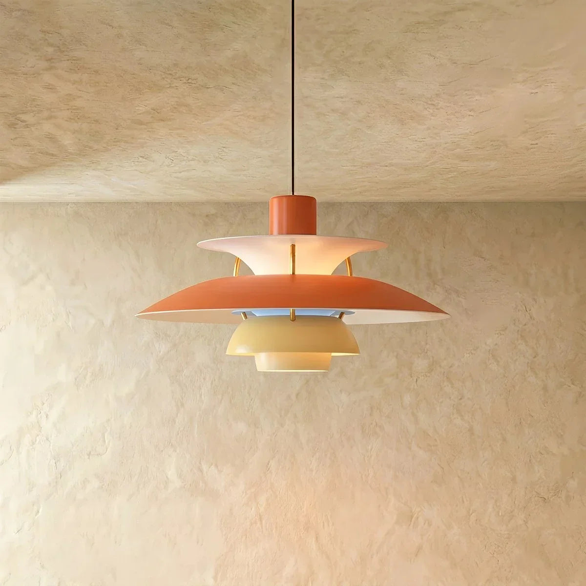 Aurora Layered Pendant Light For Soft Glare Free Ambient Illumination