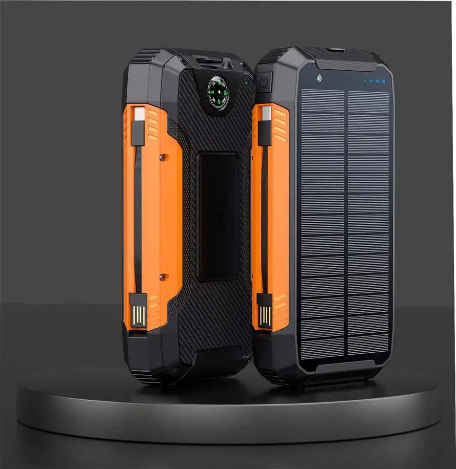 Batterie externe solaire 30 000mAh EclipseVolt, étanche avec recharge sans fil Qi