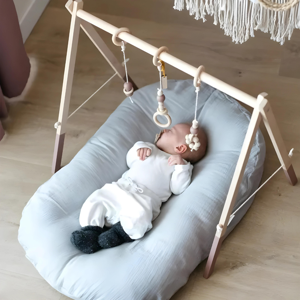 Podpůrný polštářek pod hlavu a krk pro miminka, měkká bavlna LuminaNest