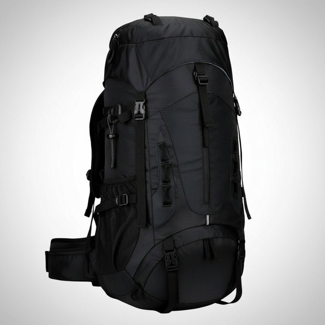 Rucsac impermeabil pentru bărbați, de 65 L, cu sistem ergonomic de transport, pentru aventuri | Fioriscas