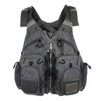 Gilet de pêche Castaway à 11 poches pour la pêche en kayak, à la mouche et en canoë