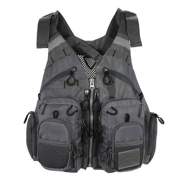 Gilet de pêche Castaway à 11 poches pour la pêche en kayak, à la mouche et en canoë
