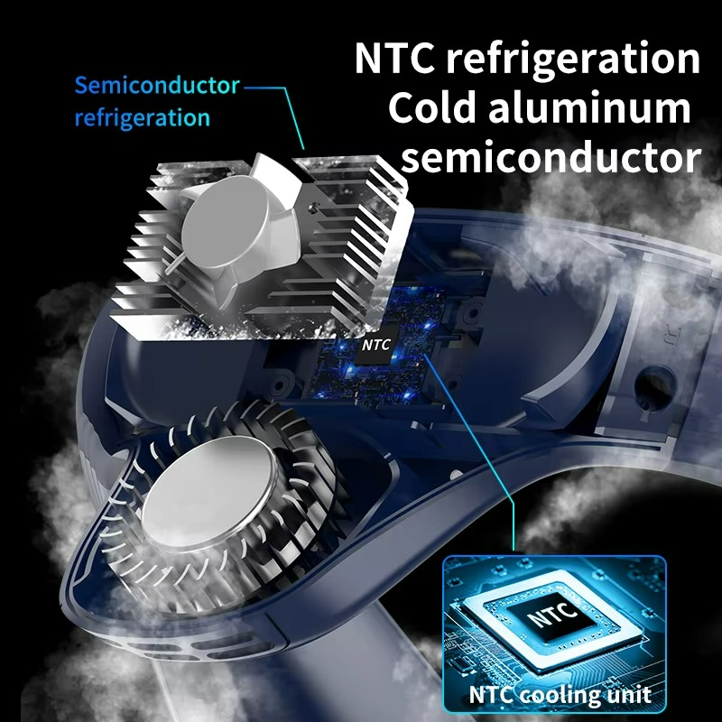 Semiconductor Neck Fan With Active Cooling For Outdoor Wear
