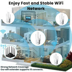 Dualband-WiFi-forlænger til udendørs brug i have, gård og på terrasse
