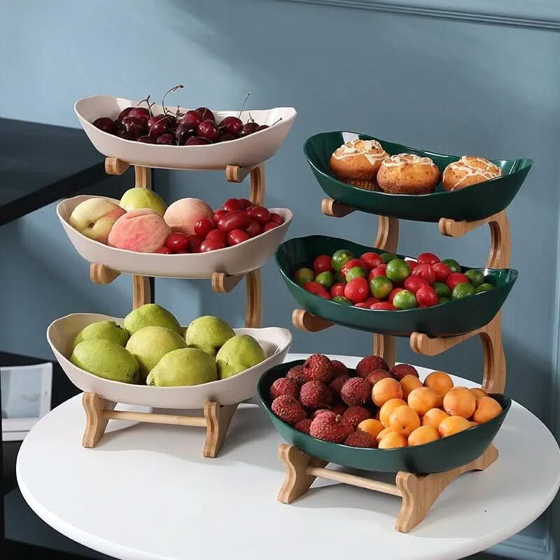3-tier | Stylish Storage for Kitchen & Dining Table | Metal Organizer - Fioriscas