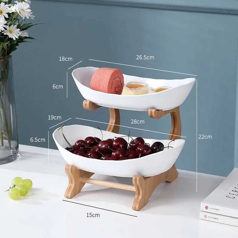 3-tier | Stylish Storage for Kitchen & Dining Table | Metal Organizer - Fioriscas
