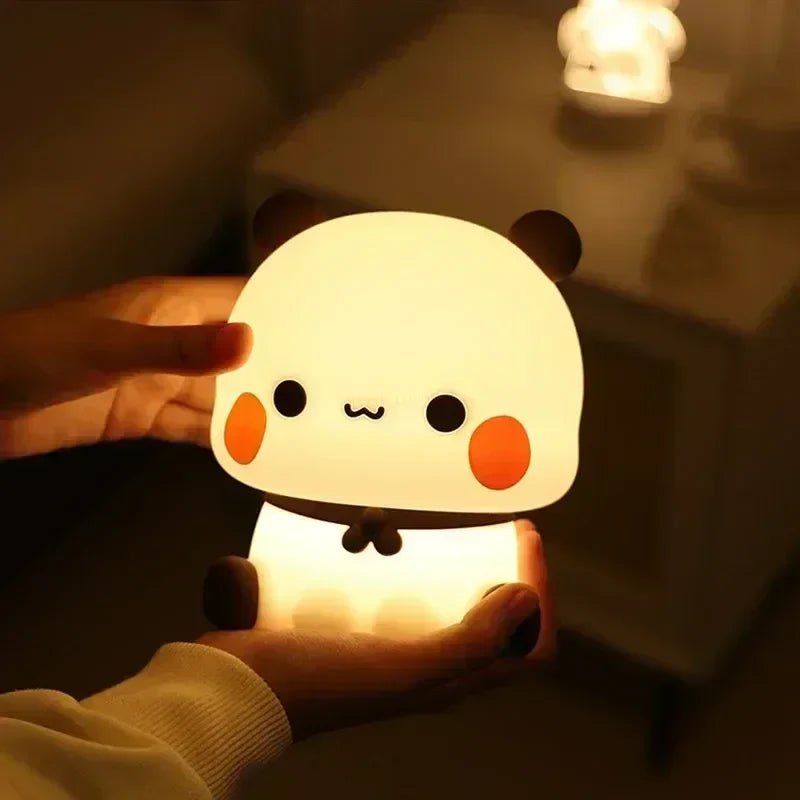 可爱熊猫LED小夜灯，适合放松身心的卧室 - Fioriscas
