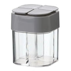 Compact and sturdy 4-in-1 travel spice dispenser for camping meals - Fioriscas