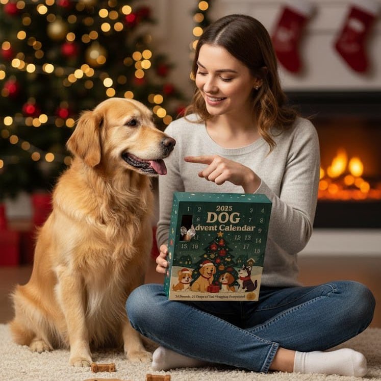 Advent calendar for dogs with 24 festive toys - Fioriscas