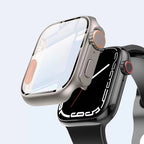 Apple Watch Bumper Case, Tempered Glass Screen Shield, Ultra-Style Look