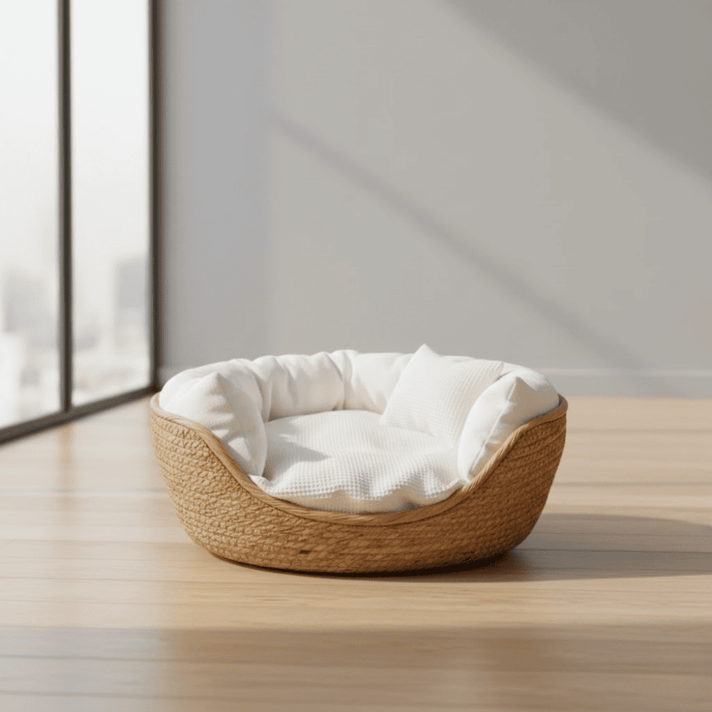 Milieuvriendelijke kattenbank met ademend katoendesign - Fioriscas