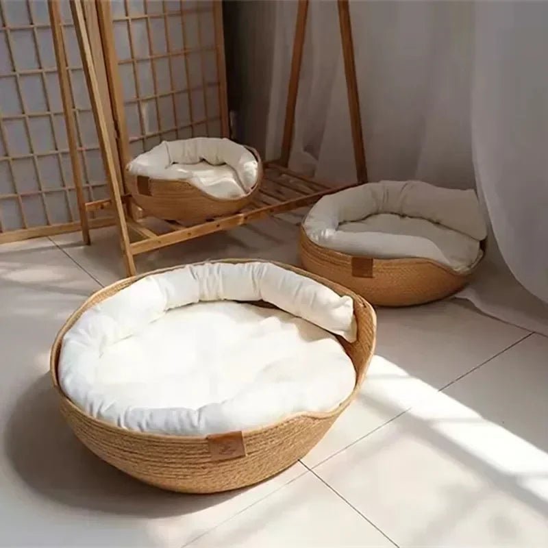 Milieuvriendelijke kattenbank met ademend katoendesign - Fioriscas