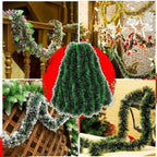 Premium Green Decorative Ribbon for Wreaths and Christmas Tree Decoration - Fioriscas