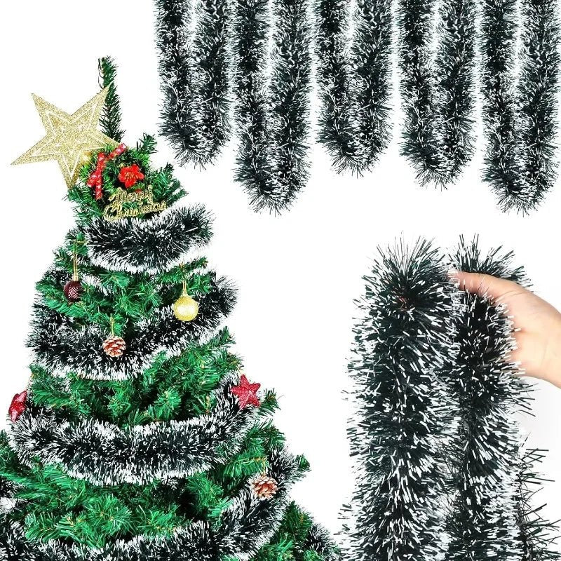 Premium Green Decorative Ribbon for Wreaths and Christmas Tree Decoration - Fioriscas