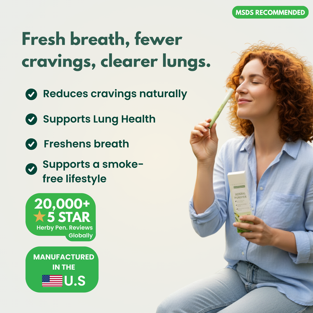 Natural Herbal Inhaler For Quitting Smoke And Ritual Use