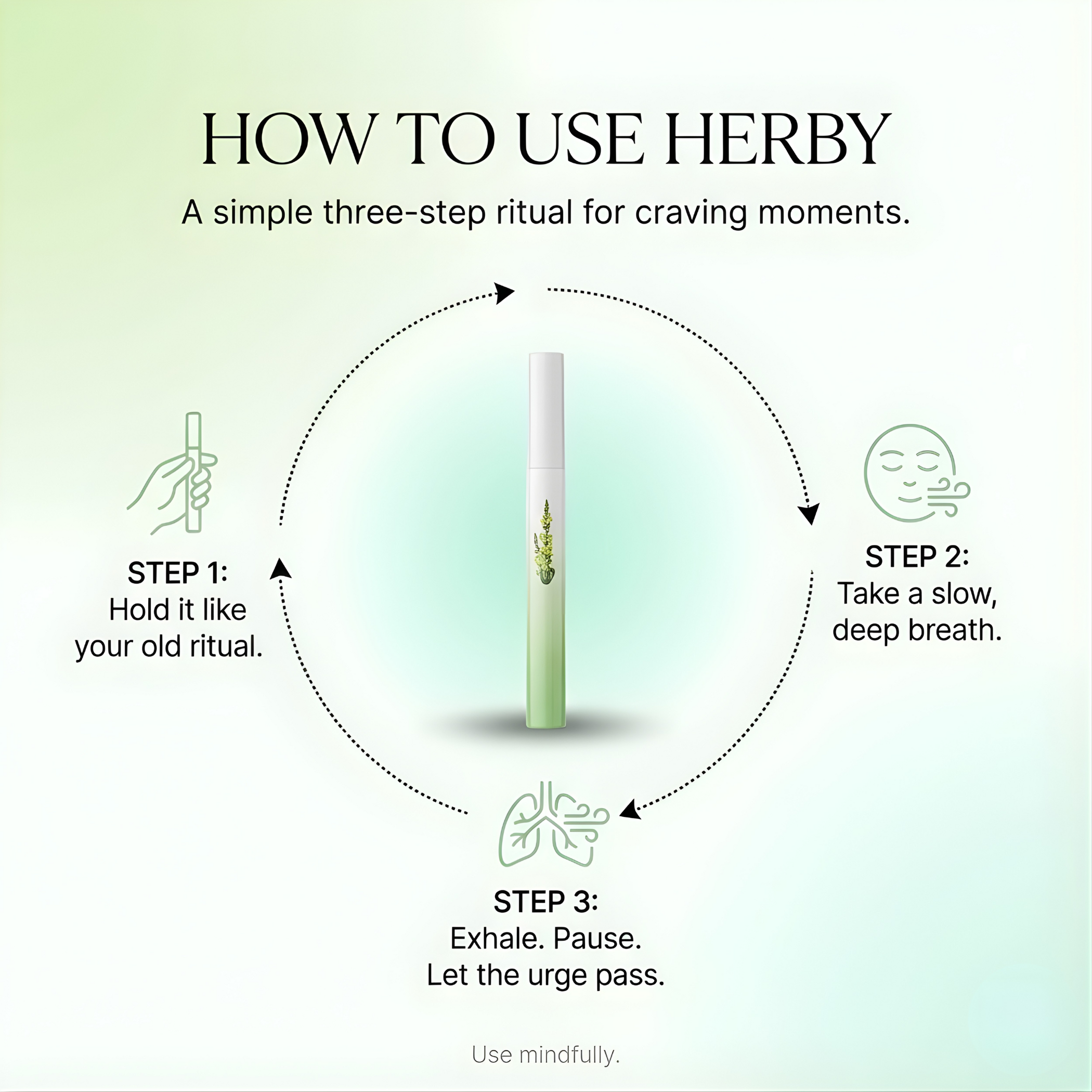 Natural Herbal Inhaler For Quitting Smoke And Ritual Use