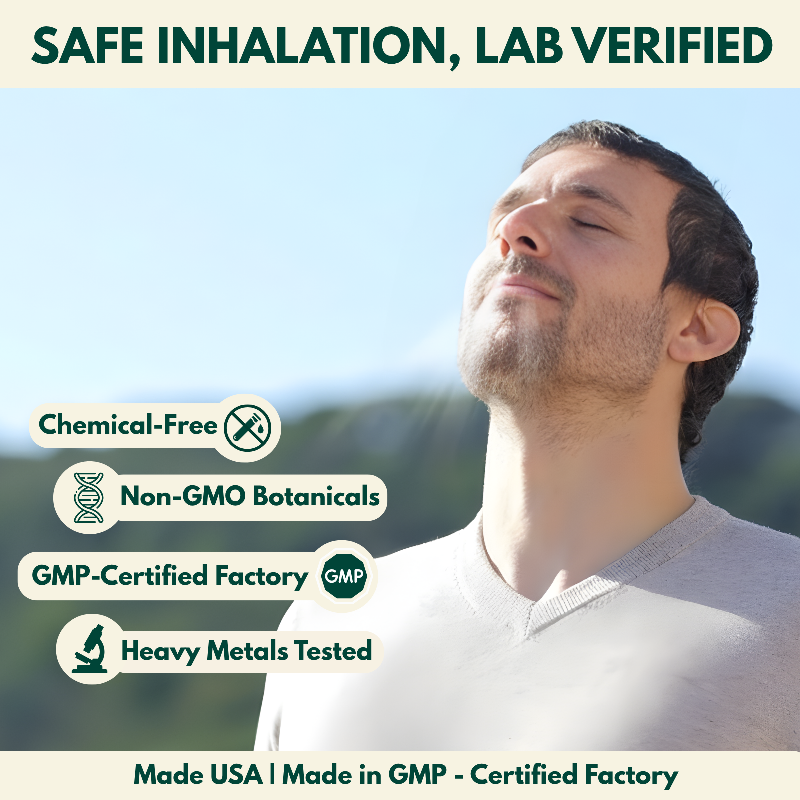 Natural Herbal Inhaler For Quitting Smoke And Ritual Use