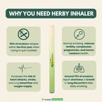Natural Herbal Inhaler For Quitting Smoke And Ritual Use
