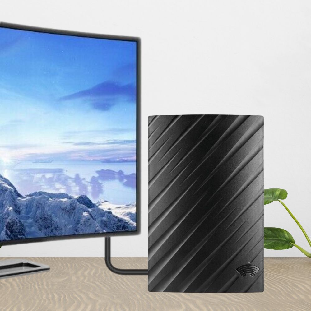 אנטנת טלוויזיה פנימית לטווח ארוך עבור 4K HDTV, עד 600 מייל