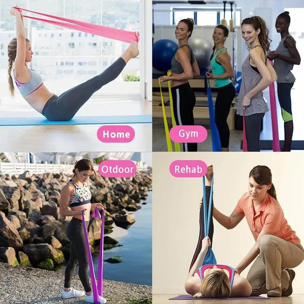 Latexvrije weerstandsband voor fitness van het hele lichaam - Fioriscas