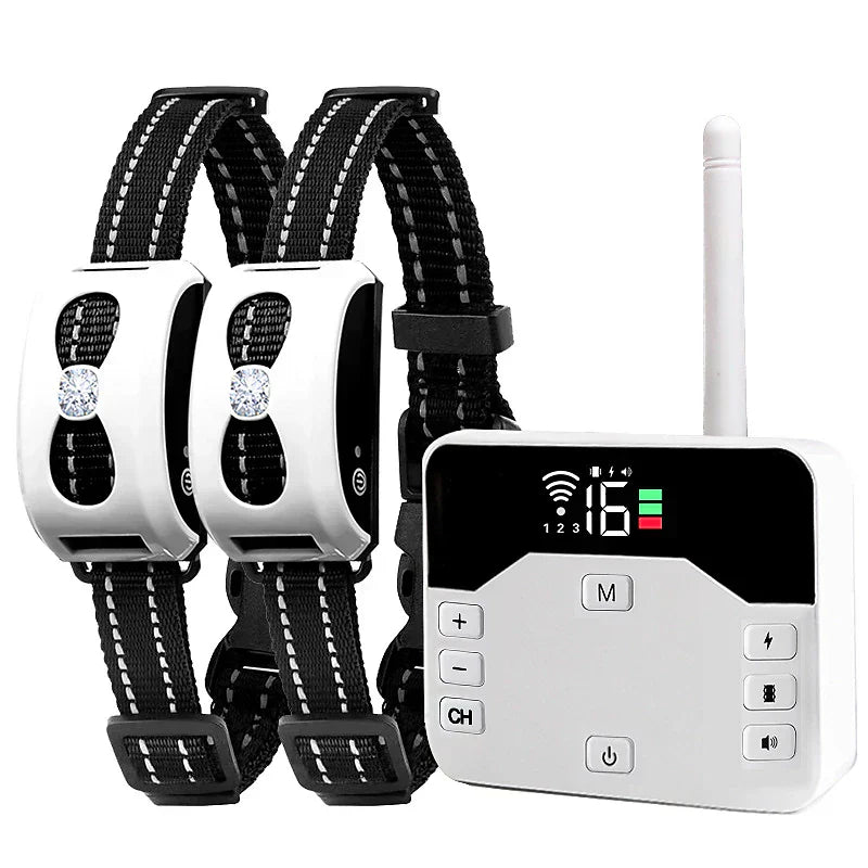 2-in-1 Wireless Fence & Training Collar Built for Active Dogs