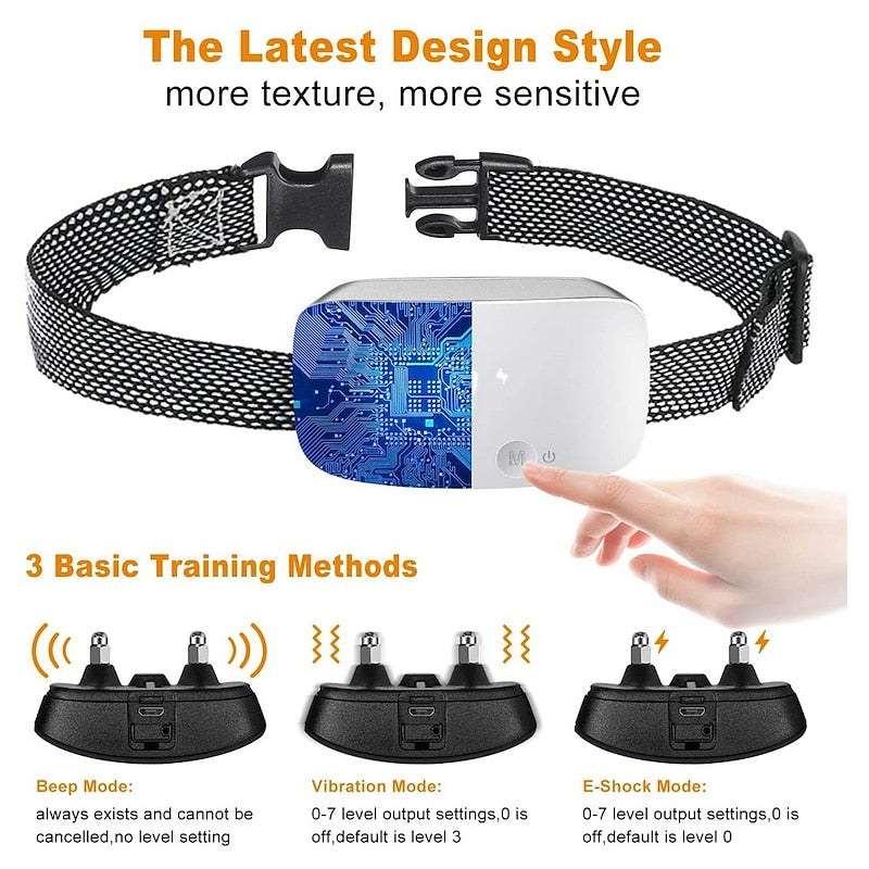 NovaPup waterdichte blafband met touchscreen voor hondentraining