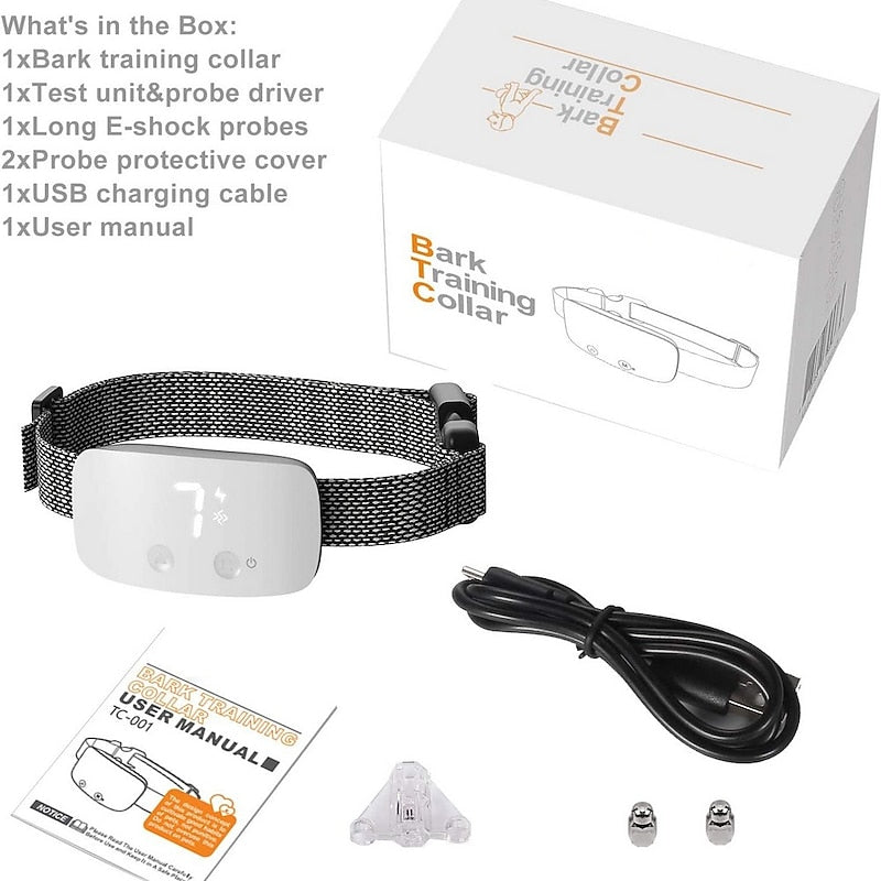 NovaPup waterdichte blafband met touchscreen voor hondentraining