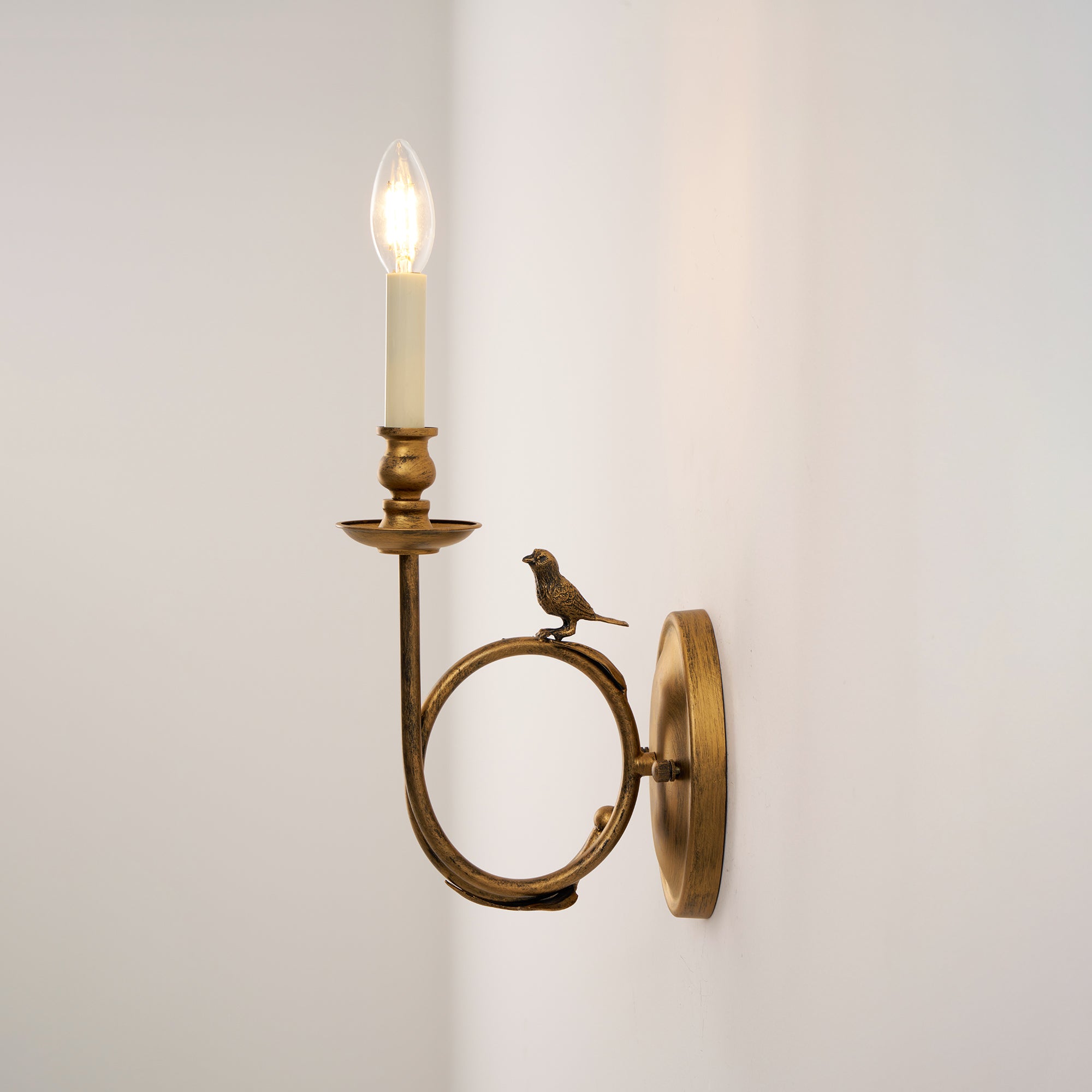 Amelo Vintage Bird Indoor Wall Sconce | Fioriscas