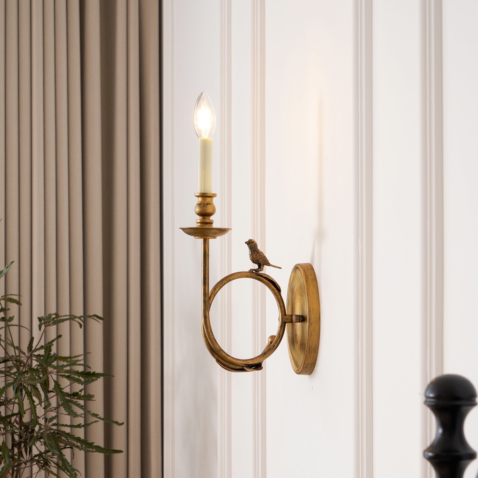 Amelo Vintage Bird Indoor Wall Sconce | Fioriscas