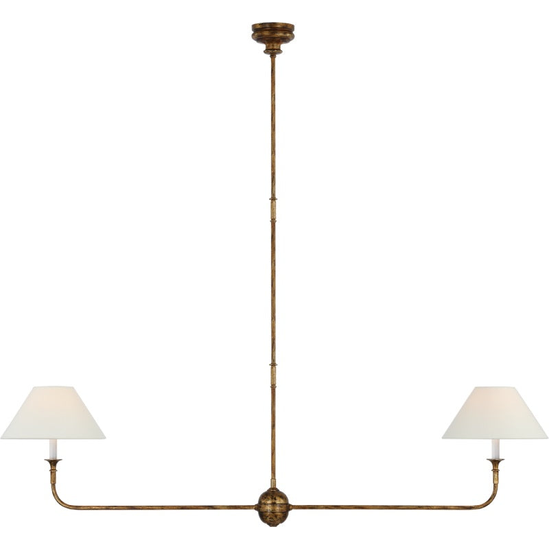 Lampadario lineare moderno LED Norli in metallo per soggiorno e camera da letto | Fioriscas