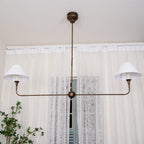 Lampadario lineare moderno LED Norli in metallo per soggiorno e camera da letto | Fioriscas