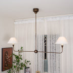 Lampadario lineare moderno LED Norli in metallo per soggiorno e camera da letto | Fioriscas